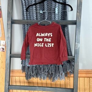 Charming Long Sleeve Kids Shirt - Always on the Nice List